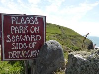 A sign at Druidstone
