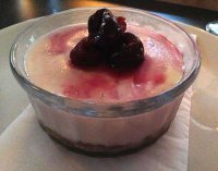 Brillat-Savarin cheesecake with cherries