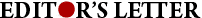 Editor's Letter
