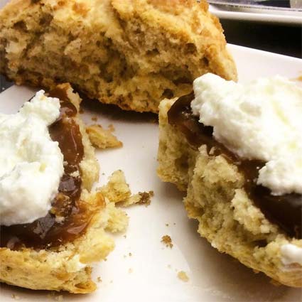 Clotted cream and salted caramel scones - we try out Paul A Young's new afternoon tea