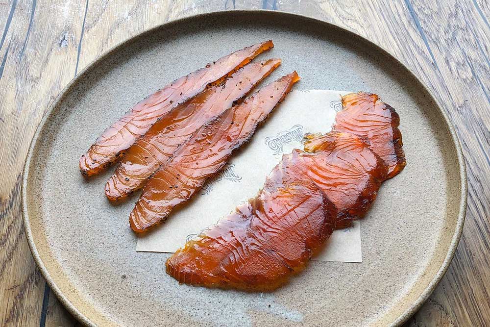 cornerstone selling its own cured fish