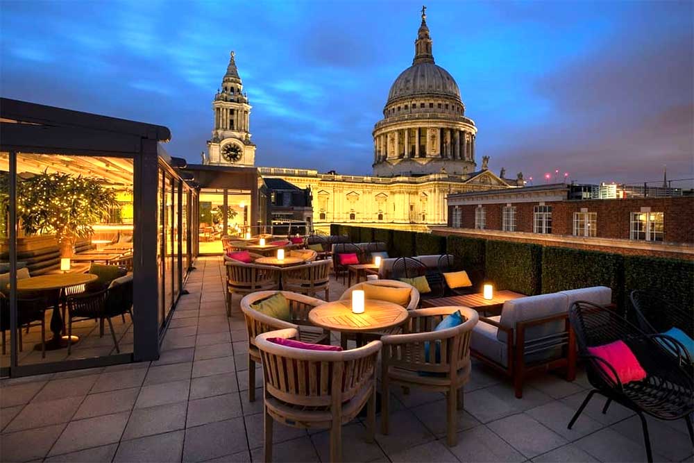 Sabine is a new rooftop bar overlooking St Paul's