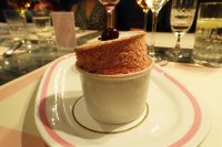 Sour cherry souffle