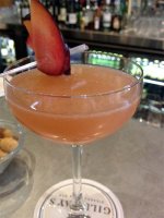 The GLC - Plum infused Chase vodka, fresh ginger, lemon juice, sugar, balsamic reduction and a dash of plum liqueur.