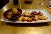 Grilled octopus with baby potatoes, pimenton and Arbequina olive oil