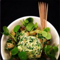 Tiny Jersey Royals with Wild Garlic Butter at Parlour, Kensal Rise