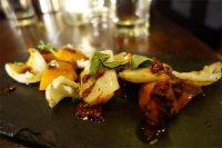 Cuttlefish with roast pumpkin, N'djua and wild oregano