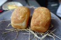 Rosemary loaves with corn butter