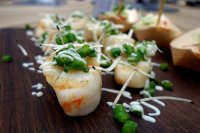 Seared scallops