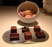 Selection of macaroons and petit fours
