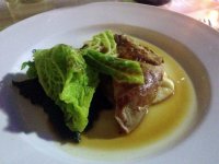 Pheasant, savoy cabbage and celeriac