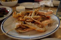 Langoustine with lemon, garlic and olive oil