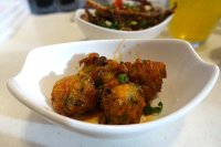 Scallop and Prawn Fritters with Mala Oil