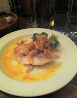 Red mullet a la plancha with saffron