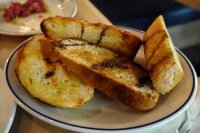 Bread with roasted garlic