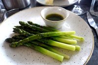 British asparagus with hot butter