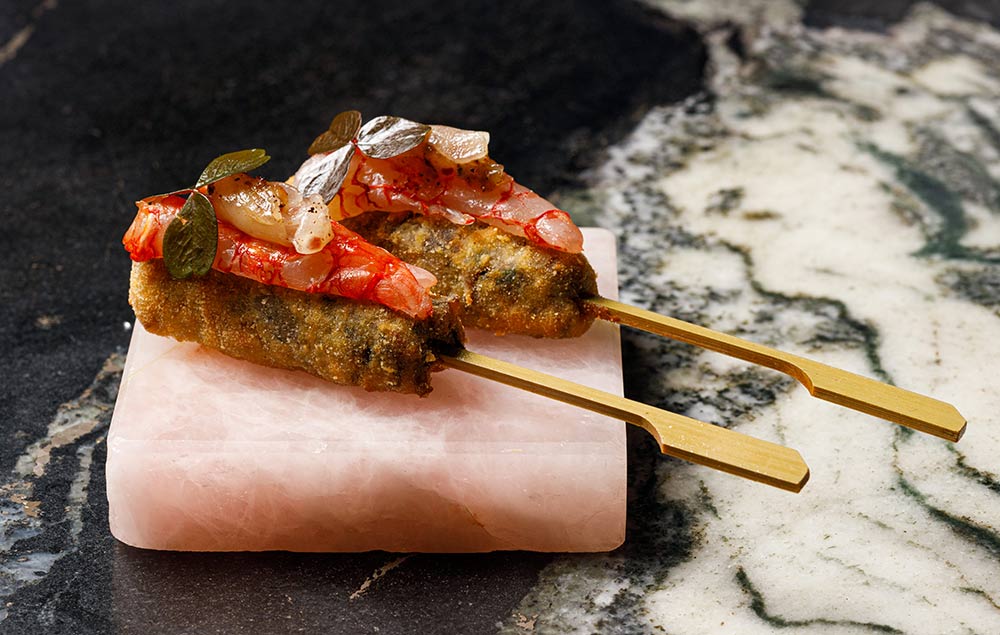 Dai Chi sees the Angelina team deep frying skewers in Soho