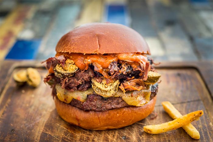 Blues Kitchen launches Face Melter burger with the Rib Man