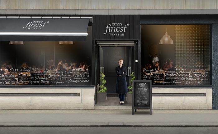 Tesco are popping up in Soho with a wine bar