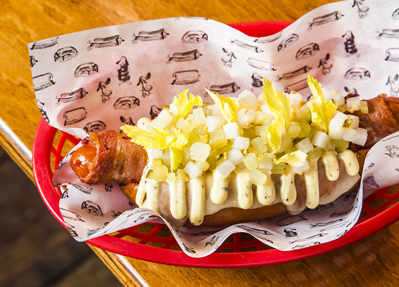 11 Madison' Park's Daniel Humm has created the Humm Dog for Bubbledogs
