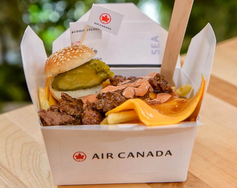 Chips, cheese and gravy galore - the Air Canada Poutinerie returns