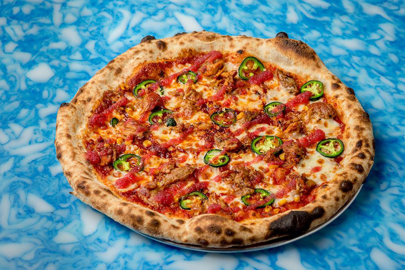 Pizzas laden with baby back ribs - Yard Sale team up with The Rib Man for their special World Cup pizza