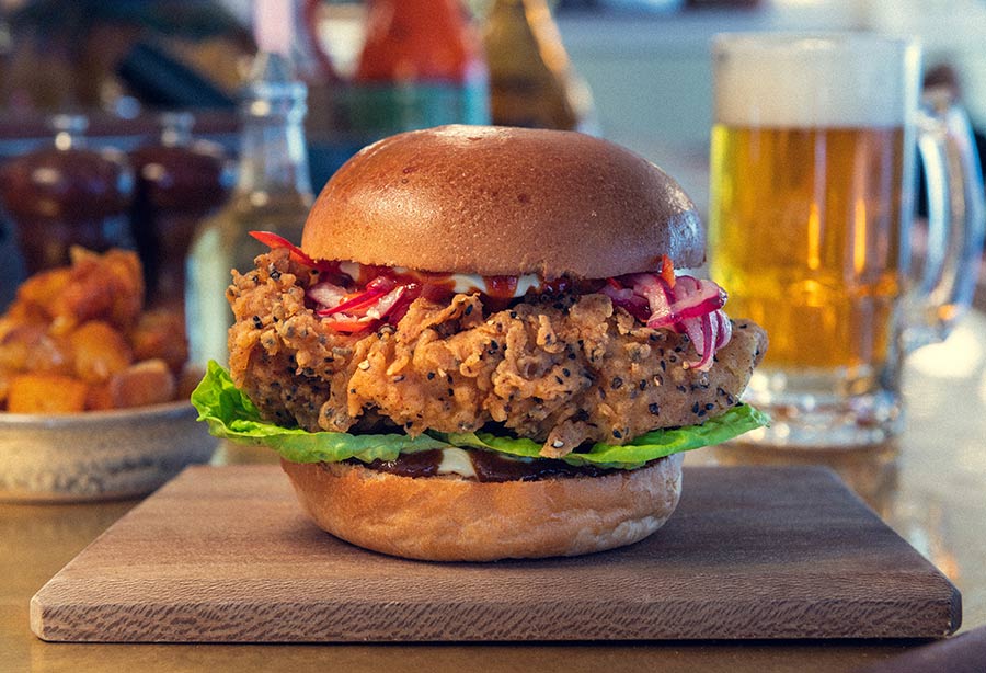 Foxlow launches the Chicken Xinger burger