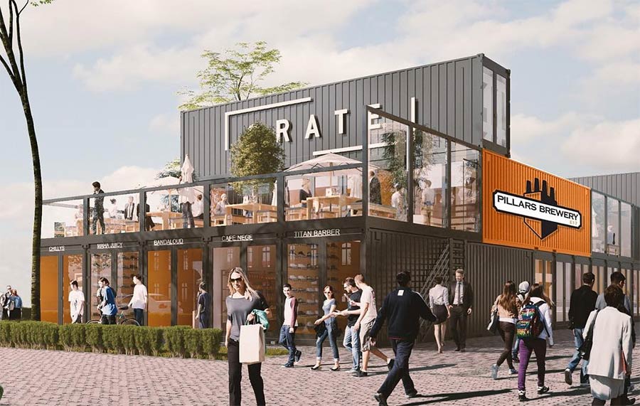 Crate is a new container village in Walthamsow - with Baggio Burger, Italian Baker and more