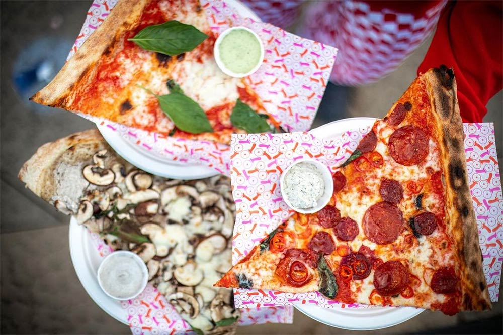 Pizza Pilgrims launch Slice on the South Bank with big NY-style pizzas on offer