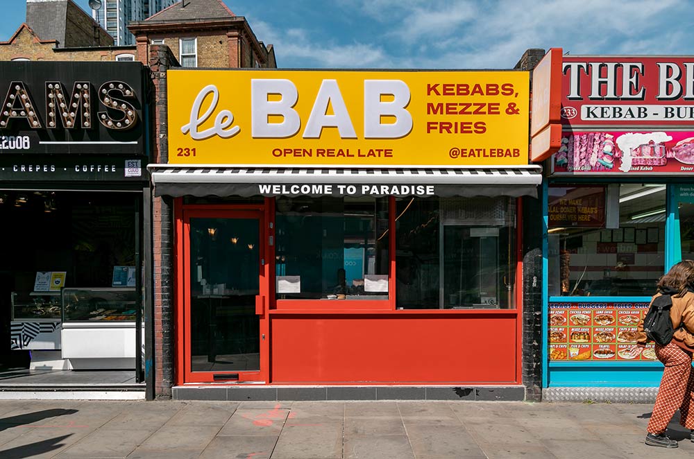 Le Bab Old Street sees them going back to basics with a kebab shop