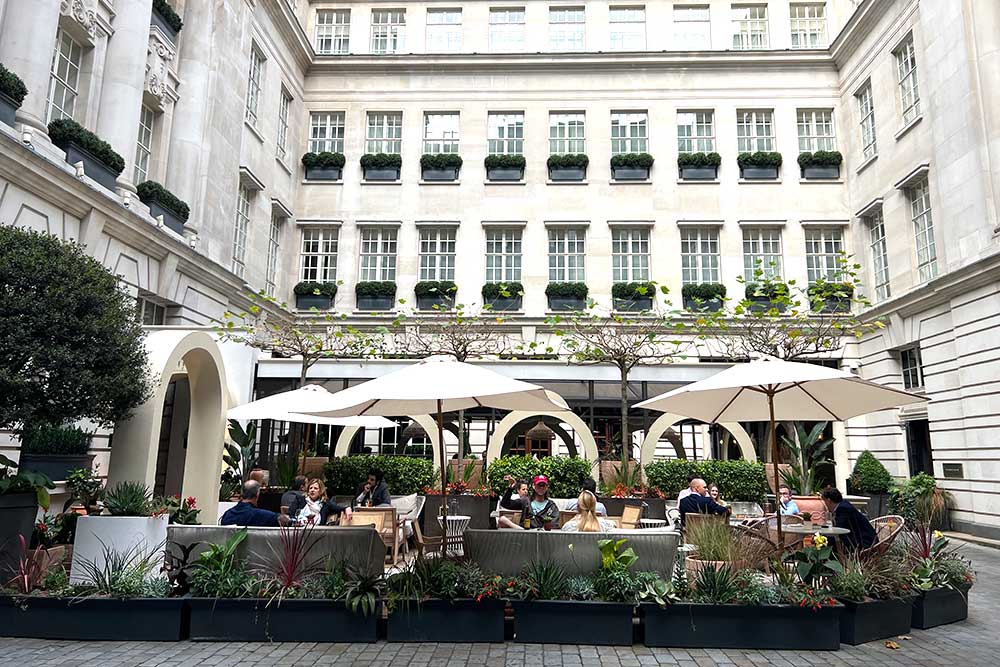 rosewood london summer terrace