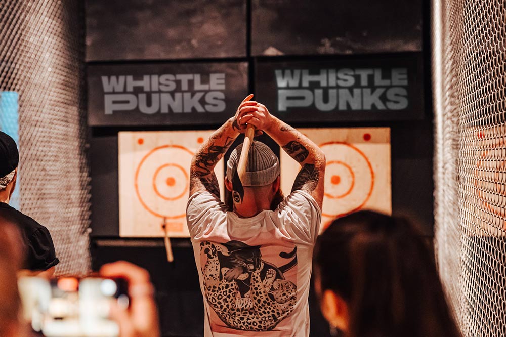Whistlepunks are bringing axe-throwing to Oxford Circus
