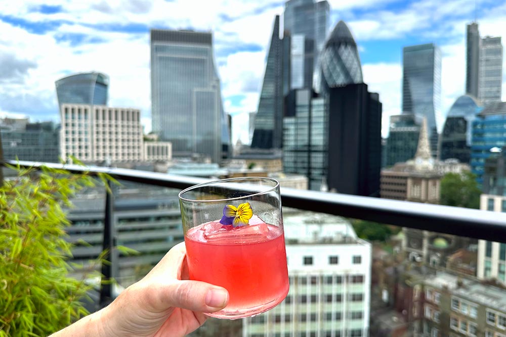 florattica weekend brunch review city of london rooftop