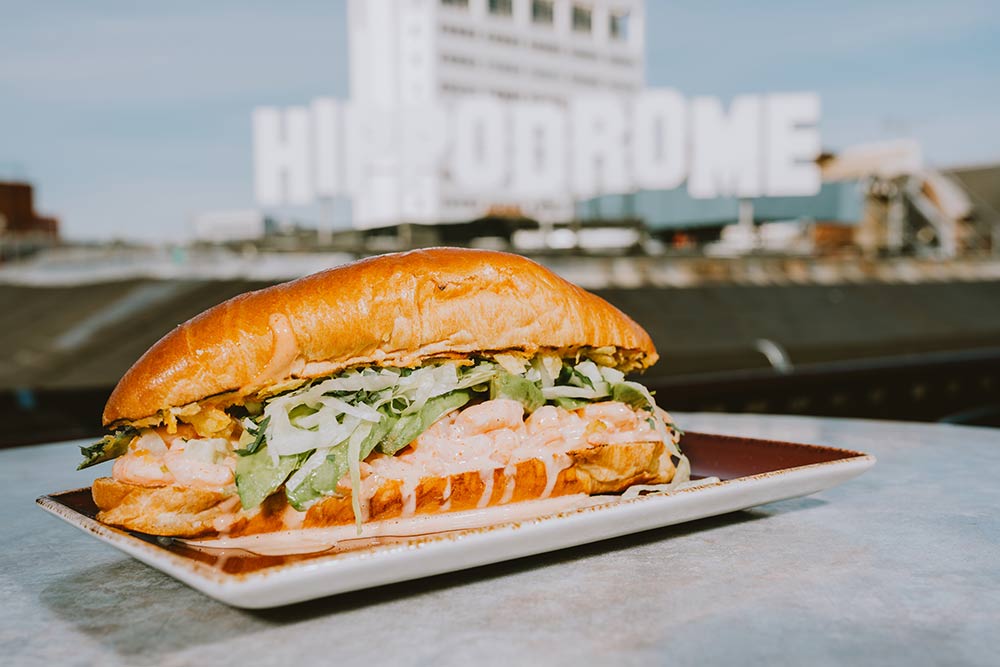 Max Halley at the Hippodrome sees Max's Sandwiches come to Leicester Square