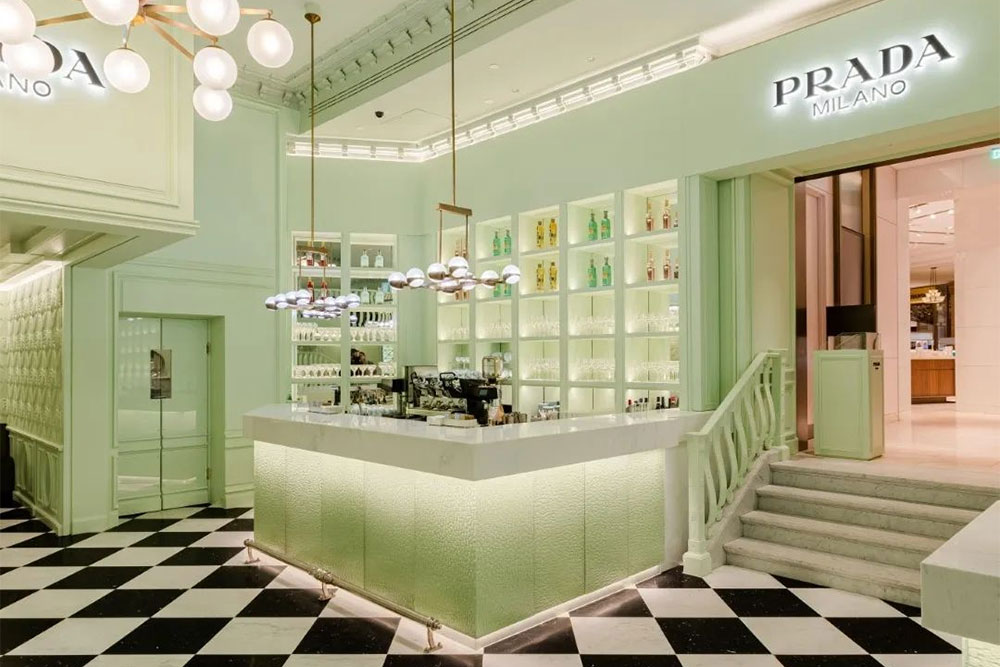Harrods opens the Prada Caffe for a taste of Milan in London