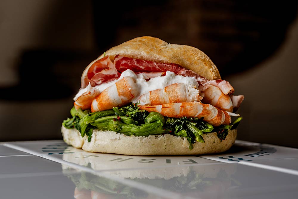 Fish & Bubbles features seafood paninis from the La Mia Mamma team in Notting Hill