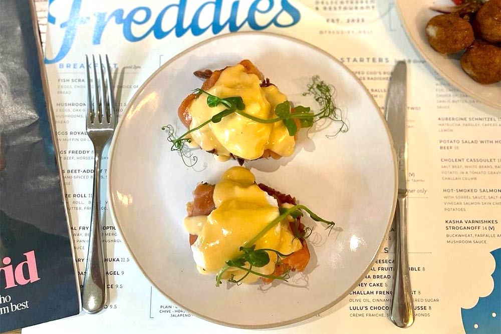Freddie's is a New-York-inspired deli and restaurant in Belsize Park