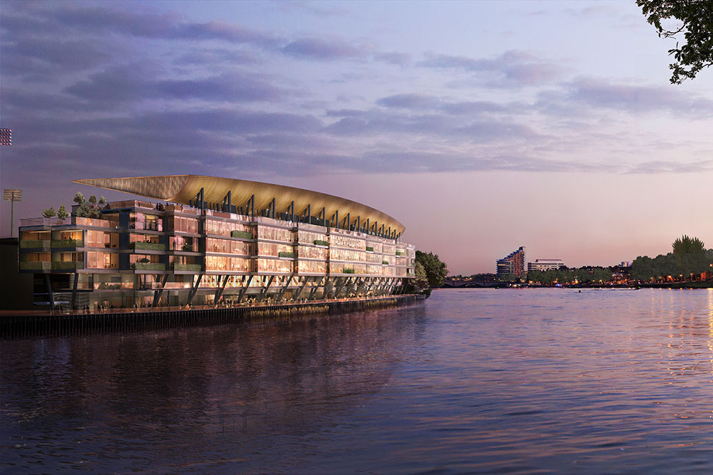 Fulham Pier is planned as a big new riverside add-on behind the riverside stand of Fulham's Craven Cottage stadium and it does more than being just an add-on to the stadium. 