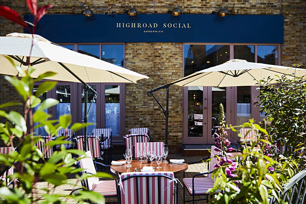 Highroad Social is a British restaurant and seafood bar opening in Greenwich