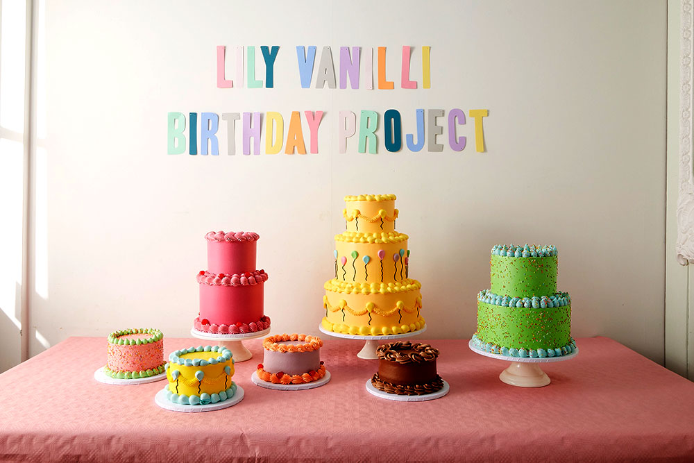 lily vanilli birthday cake project