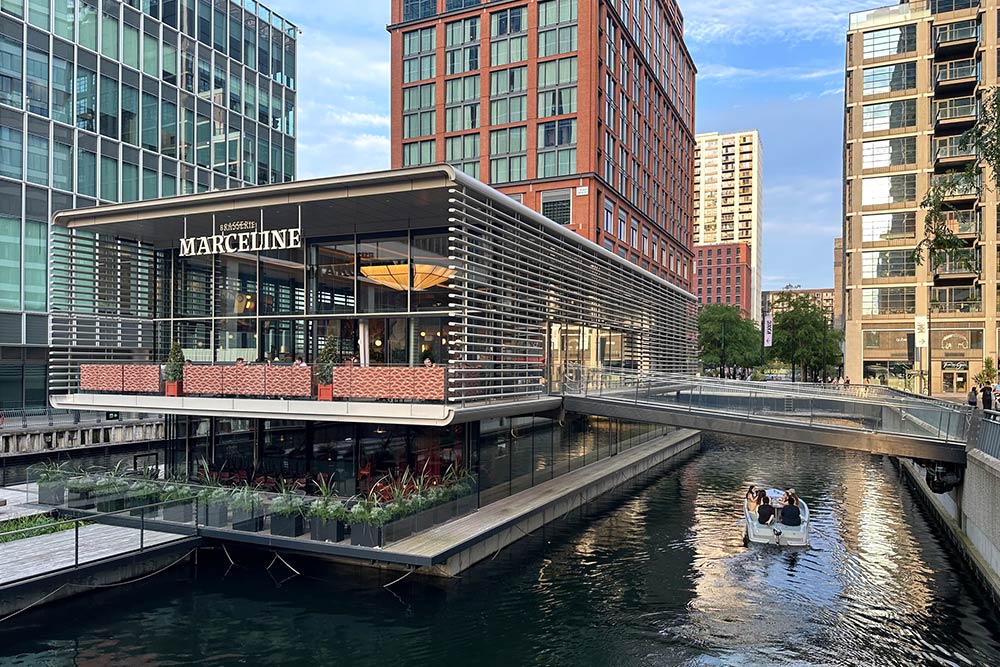 Test Driving Marceline - a floating French brasserie in Canary Wharf