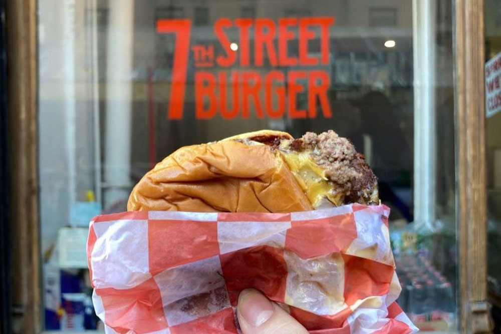 7th street burger pop up london