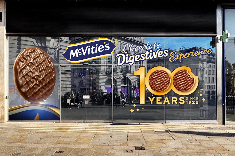 A McVitie's Digestives pop-up is coming to Piccadilly Circus