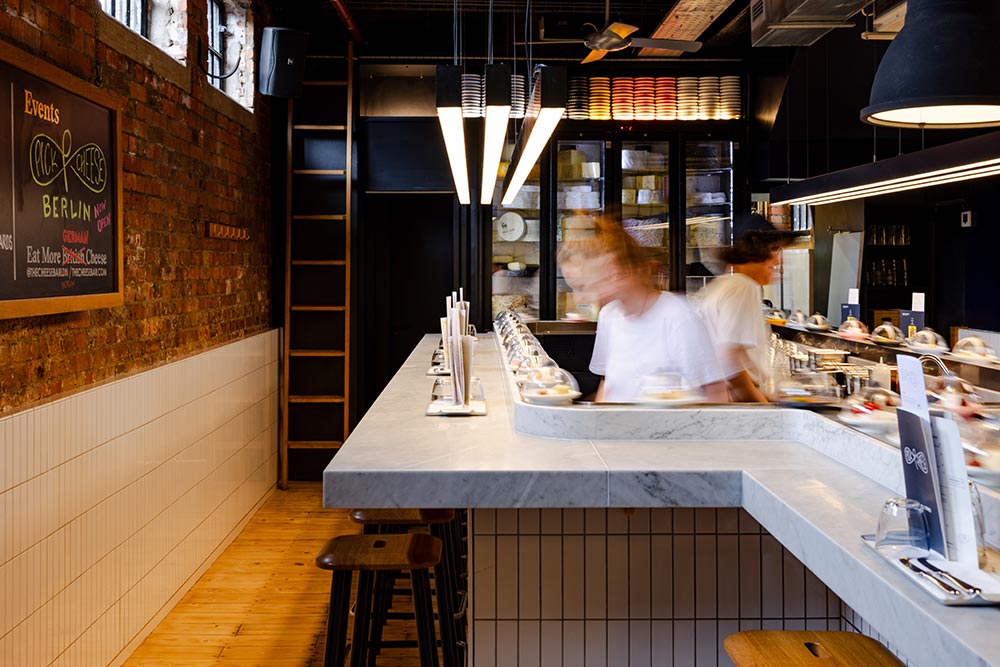 Pick & Cheese brings its cheese conveyor belt to Camden