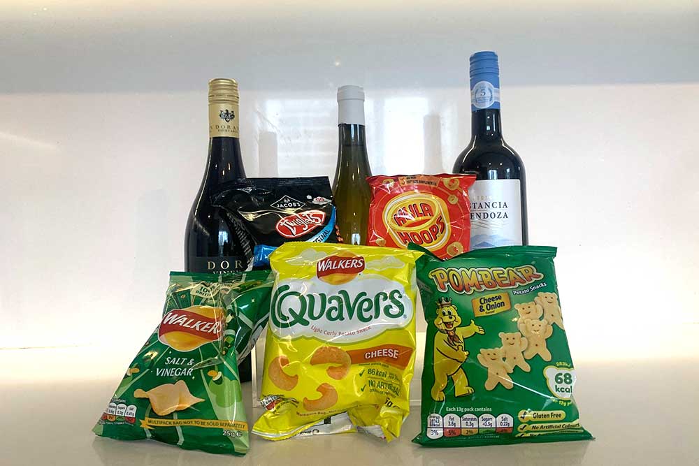 best crisps to eat with wine