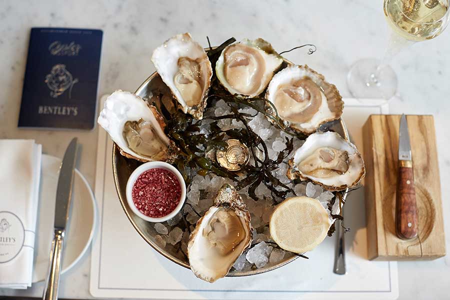 bentleys london for oysters