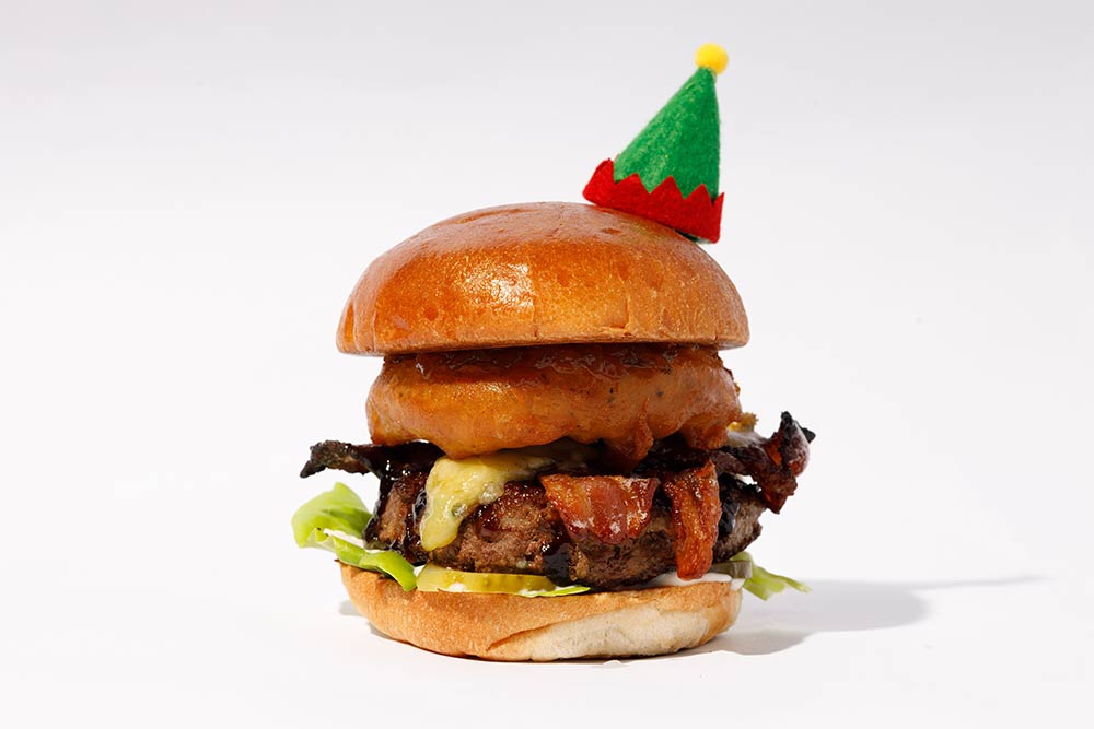 the Byron Christmas burger