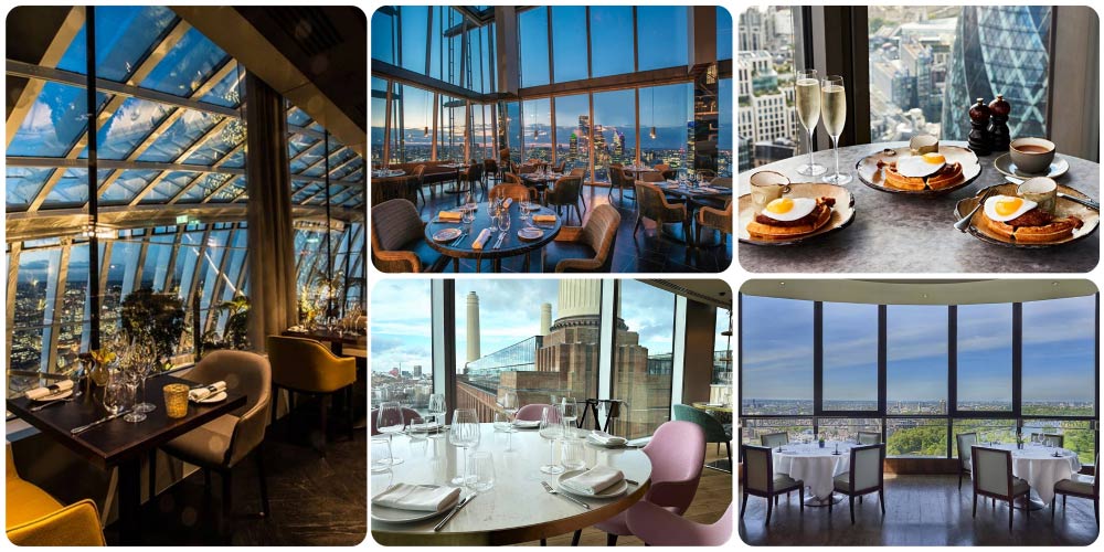 The best high-rise dining in London, with great views across town