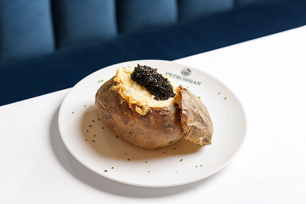 The Petrossian Cafe’s caviar potato