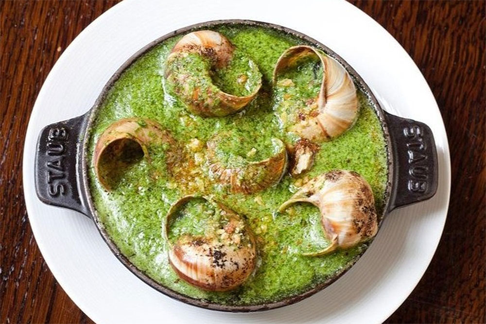 where to eat snails in London restaurants
